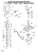 MOTOR AND ICE CONTAINER PARTS Diagram and Parts List for KSRS25PNSS00  KitchenAid Refrigerator