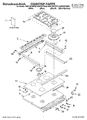 COOKTOP, LITERATURE Diagram and Parts List for KGST307HBT9  KitchenAid Range