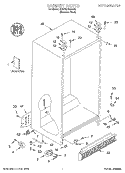 CABINET, LITERATURE Diagram and Parts List for BRS70XRANA02  Whirlpool Refrigerator