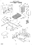 UNIT Diagram and Parts List for KSRC22KBAL01  KitchenAid Refrigerator