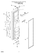 FREEZER DOOR Diagram and Parts List for GD25DCXHS00  Whirlpool Refrigerator