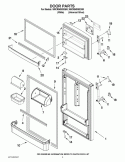 DOOR PARTS Diagram and Parts List for W8CRNGMXD00  Whirlpool Refrigerator
