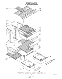 SHELF Diagram and Parts List for EJT181XKWR2  Whirlpool Refrigerator