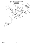 COOKTOP BURNER Diagram and Parts List for SF365BEYQ4  Whirlpool Range