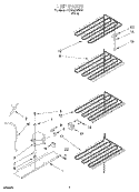UNIT Diagram and Parts List for RV1599REW01  Roper Freezer