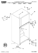 CABINET Diagram and Parts List for RT14DKYGW00  Roper Refrigerator