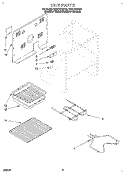 UNIT Diagram and Parts List for RF314BBDQ0  Whirlpool Range