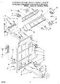CONTROL AND REAR PANEL Diagram and Parts List for LLR6144AN0  Whirlpool Washer