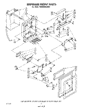 DISPENSER FRONT Diagram and Parts List for ED26SSXLWR0  Whirlpool Refrigerator