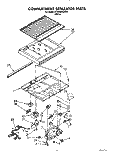 COMPARTMENT SEPARATOR Diagram and Parts List for ET22RMXZW00  Whirlpool Refrigerator