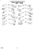 WIRING HARNESS Diagram and Parts List for LSR8244BN1  Whirlpool Washer