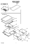 SHELF PARTS, OPTIONAL PARTS Diagram and Parts List for ER8YHMXSL01  Whirlpool Refrigerator
