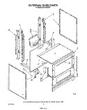 EXTERNAL OVEN Diagram and Parts List for SF010ESRW1  Whirlpool Range
