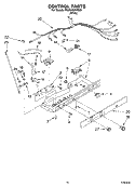 CONTROL PARTS Diagram and Parts List for RS22AQXMQ00  Roper Refrigerator