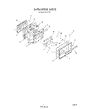 OVEN DOOR Diagram and Parts List for D9757^6  Whirlpool Range