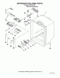 REFRIGERATOR LINER PARTS Diagram and Parts List for GX5FHTXVY04  Whirlpool Refrigerator