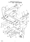 MANIFOLD Diagram and Parts List for SF362BEGN5  Whirlpool Range