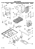 UNIT PARTS Diagram and Parts List for KSCS25FTSS00  KitchenAid Refrigerator