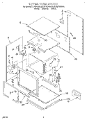 UPPER OVEN Diagram and Parts List for KEBS278BBL3  KitchenAid Wall Oven