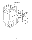 LINER Diagram and Parts List for 3XARG475WP01  Whirlpool Refrigerator