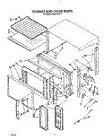 CABINET AND DOOR Diagram and Parts List for MW8650XS7  Whirlpool Microwave
