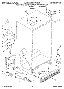 CABINET Diagram and Parts List for 4KSRS22QAA00  KitchenAid Refrigerator