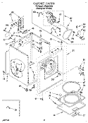 SECTION Diagram and Parts List for LER4624BQ0  Whirlpool Dryer