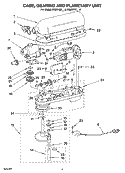 CASE, GEARING AND PLANETARY UNIT, OPTIONAL PARTS Diagram and Parts List for KG25H0XBK4  KitchenAid Mixer