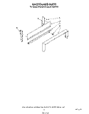 BACKGUARD Diagram and Parts List for SF302BERW2  Whirlpool Range