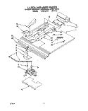 LATCH AND VENT Diagram and Parts List for KEBS278ABL1  KitchenAid Wall Oven