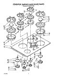 Part Location Diagram of 4173488 Whirlpool GRATE-BRNR