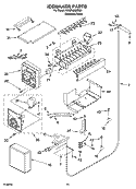 ICEMAKER PARTS Diagram and Parts List for KSSP42QMS01  KitchenAid Refrigerator