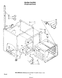 OVEN Diagram and Parts List for KEES702SWB0  KitchenAid Microwave Oven Combo