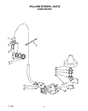 FILL AND OVERFILL Diagram and Parts List for KUDC220T5  KitchenAid Dishwasher