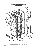 REFRIGERATOR DOOR Diagram and Parts List for TS22AWXXN00  Whirlpool Refrigerator