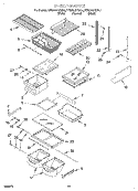 SHELF, LIT/OPTIONAL Diagram and Parts List for KBRS22KGAL0  KitchenAid Refrigerator