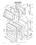 DOOR , LIT/OPTIONAL Diagram and Parts List for ET20HKXMWR0  Whirlpool Refrigerator