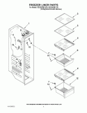 Part Location Diagram of WPW10393383 Whirlpool Glass Shelf