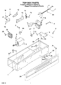 TOP BOX PARTS Diagram and Parts List for PVBC600LY1  Whirlpool Cabinet