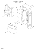 SECTION Diagram and Parts List for AD25J0  Whirlpool Dehumidifier