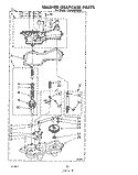 WASHER GEARCASE Diagram and Parts List for LT4900XMW0  Whirlpool Washer Dryer Combo