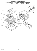 INTERNAL OVEN PARTS Diagram and Parts List for KEBC207KBT04  KitchenAid Wall Oven