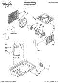 UNIT PARTS Diagram and Parts List for ACE082PT2  Whirlpool Air Conditioner