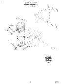 SECTION Diagram and Parts List for RH0588REW02  Roper Freezer