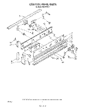 CONTROL PANEL Diagram and Parts List for RS675PXV1  Whirlpool Range