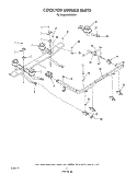 COOK TOP BURNER Diagram and Parts List for H8858L1  Roper Range