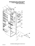 REFRIGERATOR LINER PARTS Diagram and Parts List for BRS62CRBNA01  Whirlpool Refrigerator