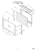 DOOR, LIT/OPTIONAL Diagram and Parts List for FEP330EN1  Roper Range