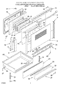 DOOR AND DRAWER Diagram and Parts List for KERC600GBS1  KitchenAid Range