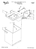 TOP AND CABINET Diagram and Parts List for 6LSS5232DQ2  Whirlpool Washer